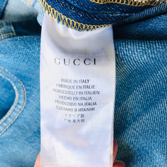 😍 GUCCI Cropped high-rise wide-leg jeans - Picture 13 of 15